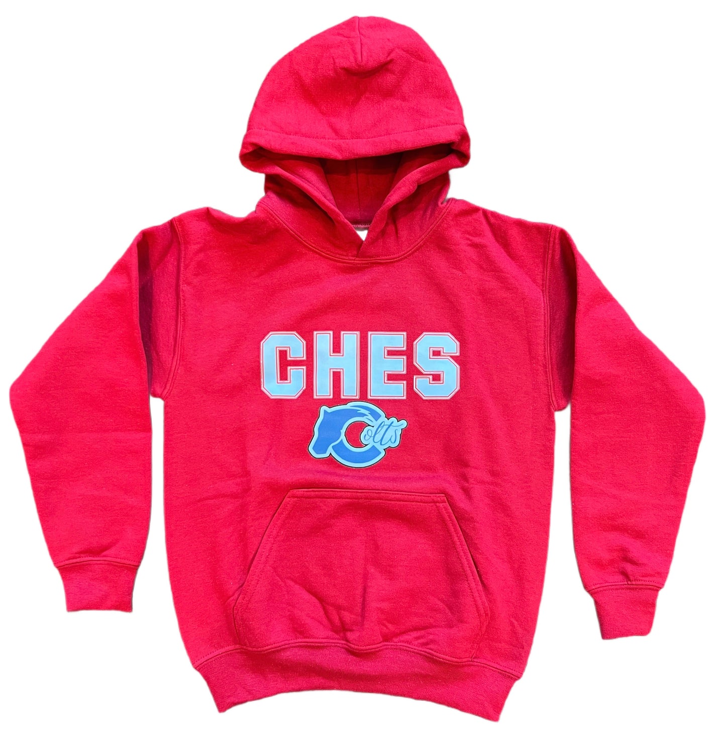 CHES Logo Hoodie (Cardinal Red)