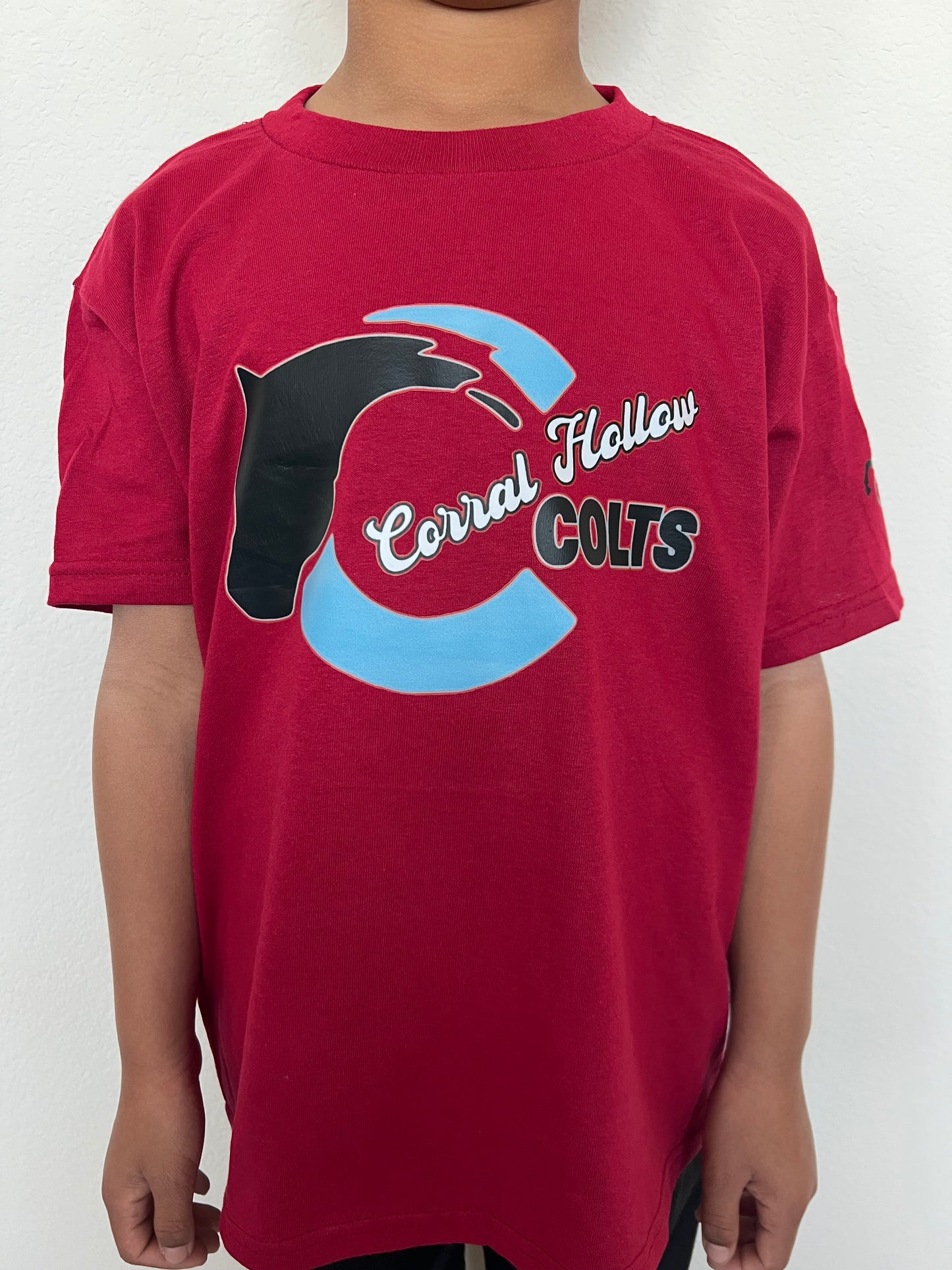 Corral Hollow Colts Logo Tee (Cardinal Red)