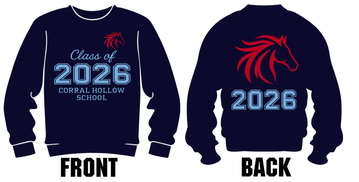 2026 - 8th Grade Crewneck Sweatshirt (Navy)