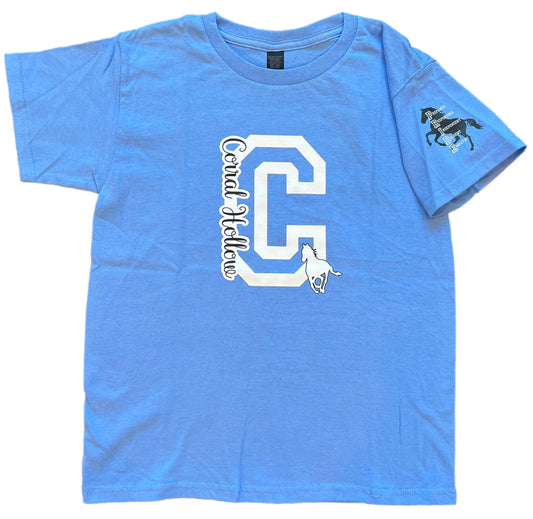Corral Hollow 'C' Tee (Carolina Blue)