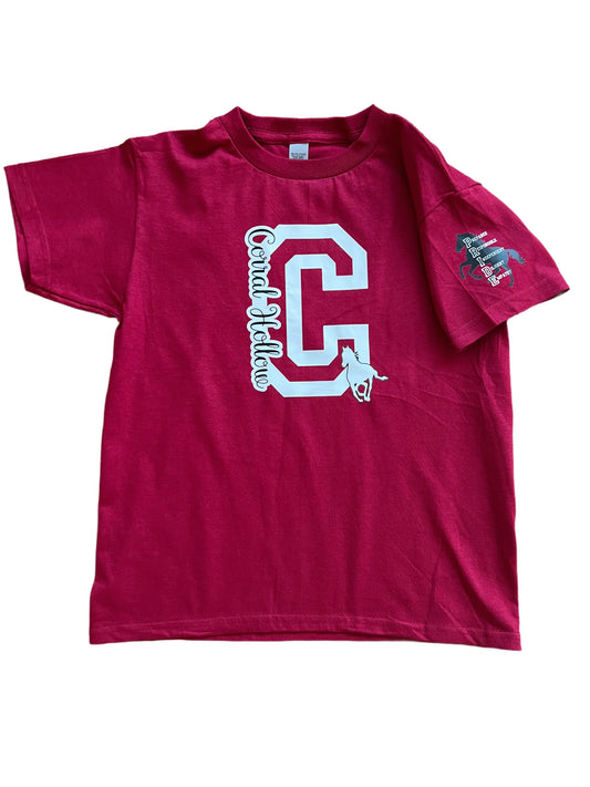 Corral Hollow 'C' Tee (Cardinal Red)