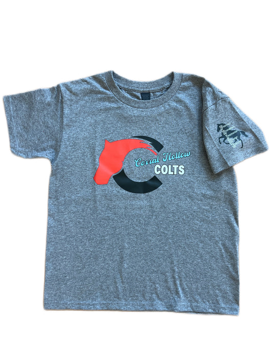 Corral Hollow Colts Logo Tee (Graphite Heather)