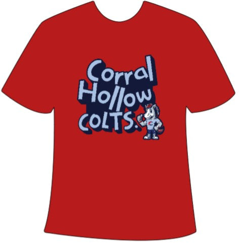 Corral Hollow Colts Tee (Cardinal Red)