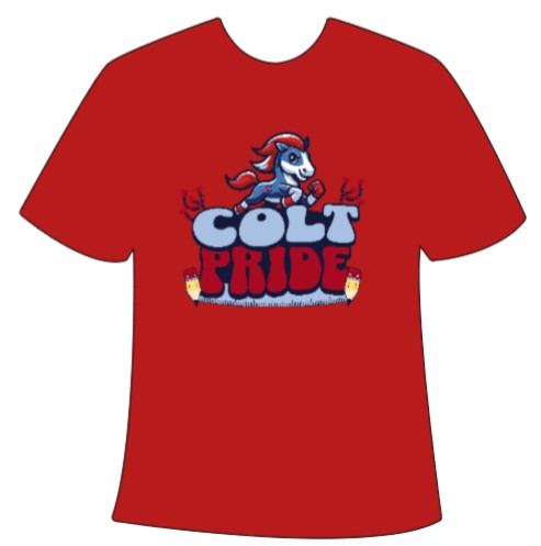 Colt Pride Tee (Cardinal Red)