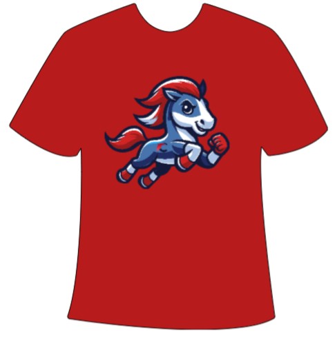 Young Colt Power Tee (Cardinal Red)